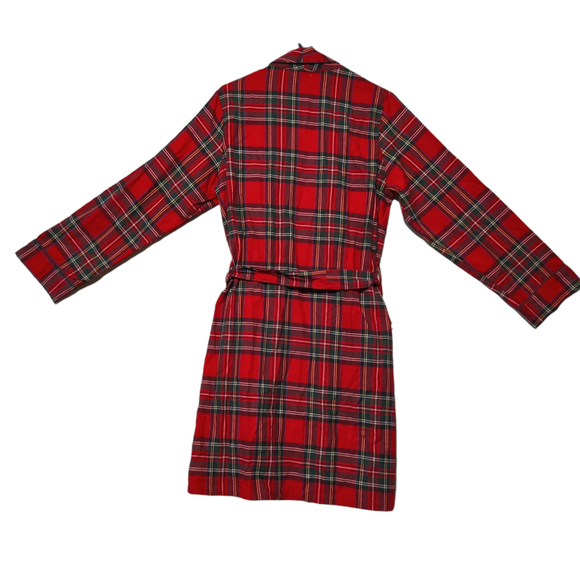Petite Plume Scotch Plaid Flannel Robe in Rob Roy at Nordstrom, Size Medium - Picture 4 of 5